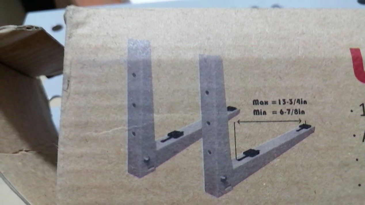 Heavy-Duty Air Conditioner Bracket with Adjustable Width